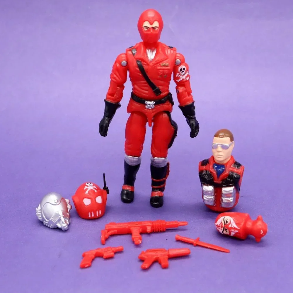 Custom GI Joe Black‎ Major WORMS Maggot Driver Cobra Red Shadow ARAH b